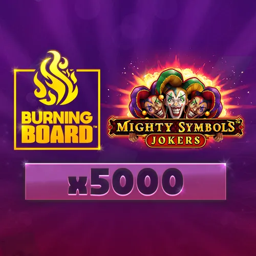 Mighty Symbols: Jokers Burning Board